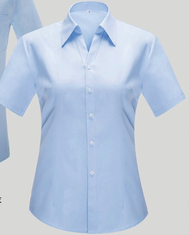 YWD4517 - Women's short sleeve dress shirt - Coordinated shirt image