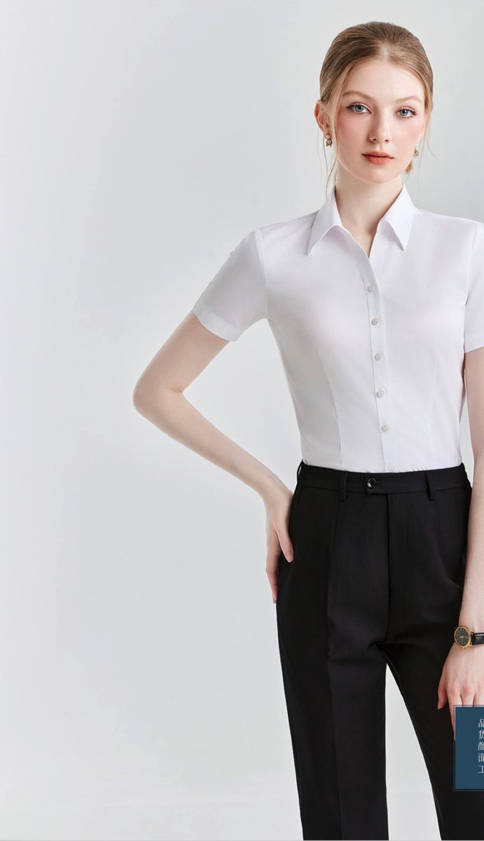MTWD1001 - Women's short sleeve dress shirt - Coordinated outfit / source-page image