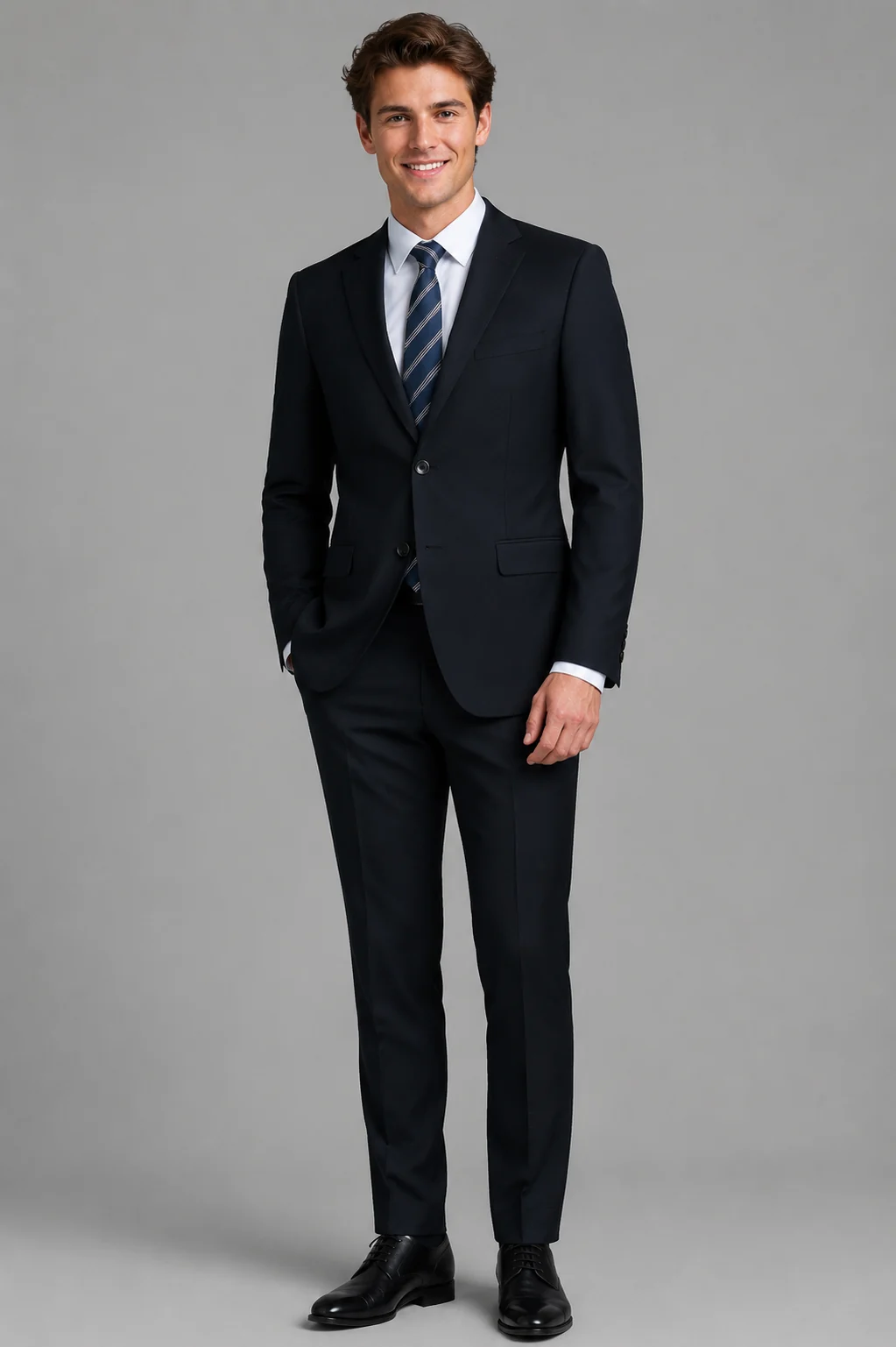 Deep Navy · Two-button