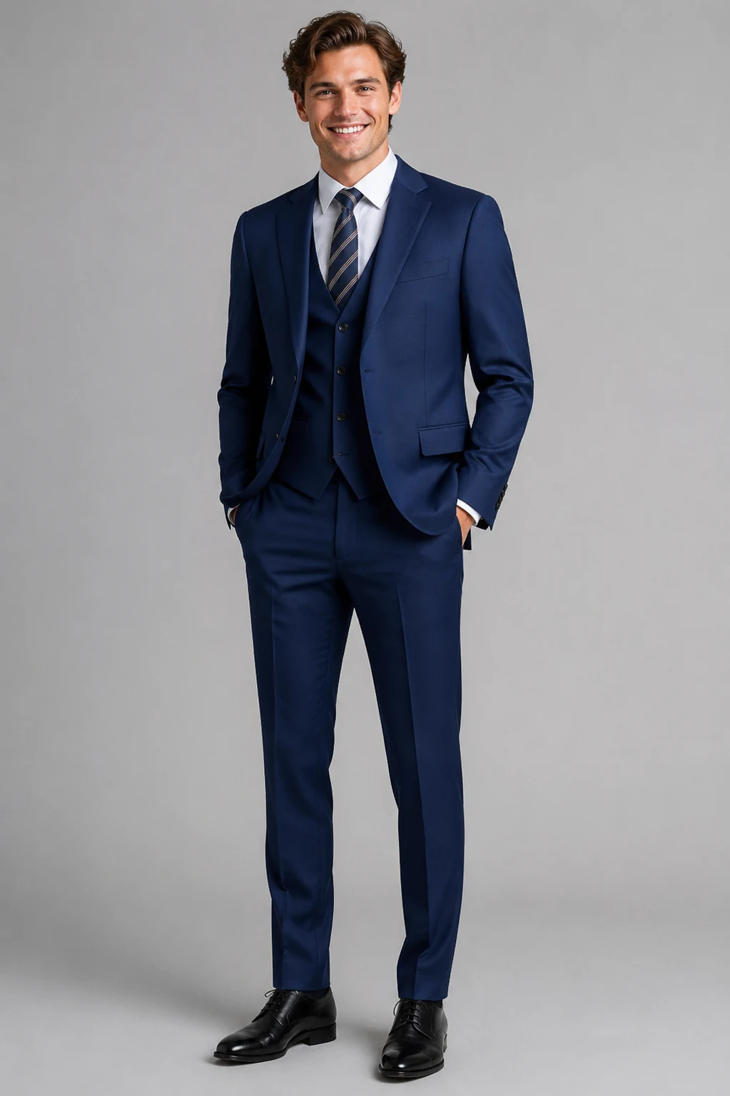 Misty Blue · Three-piece