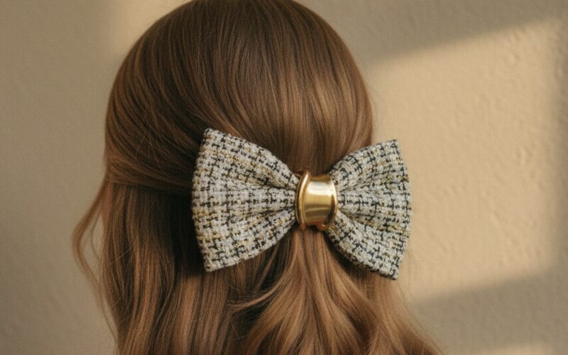 The Tweed Hair Bow — Why This Unexpected Fabric Works in Your Hair