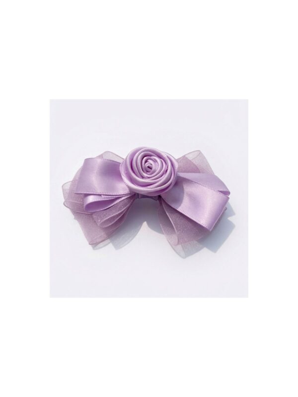Lavender Rosette Organza Bow
