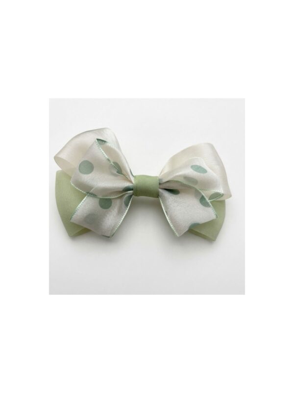 Sage Sheer Organza Bow