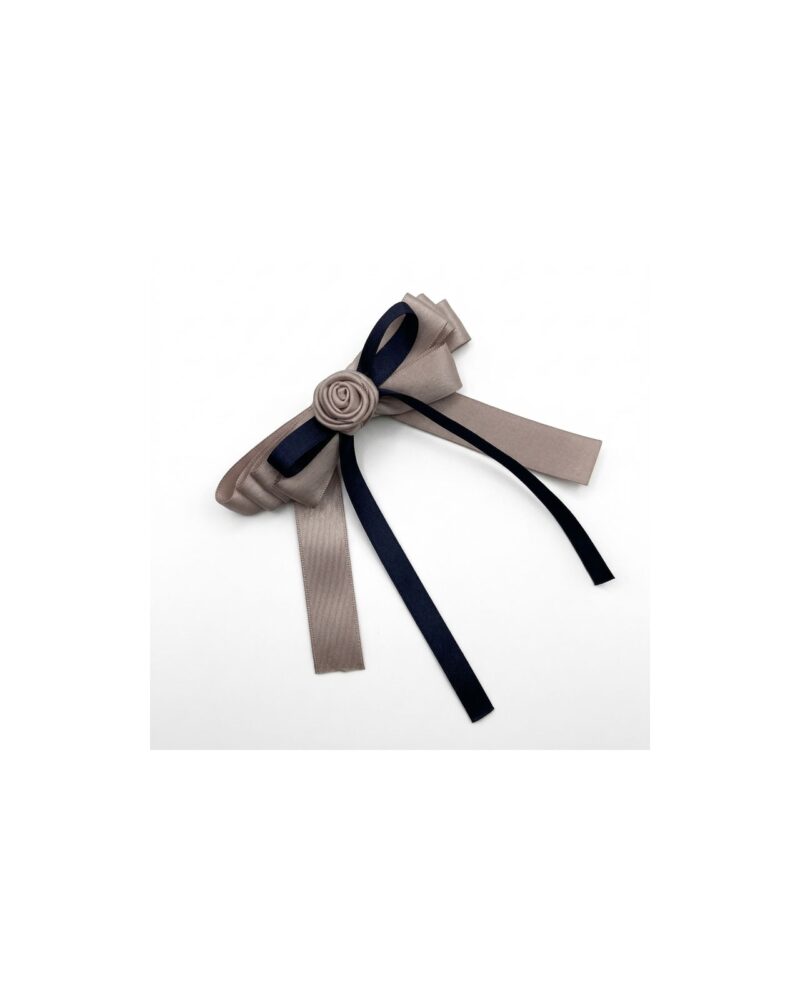 Taupe Long Tail Knot Bow