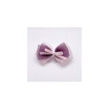 Lavender Sheer Classic Bow hair accessory on white background view 3