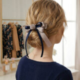 navy long tail ribbon bow lifestyle gallery image 1