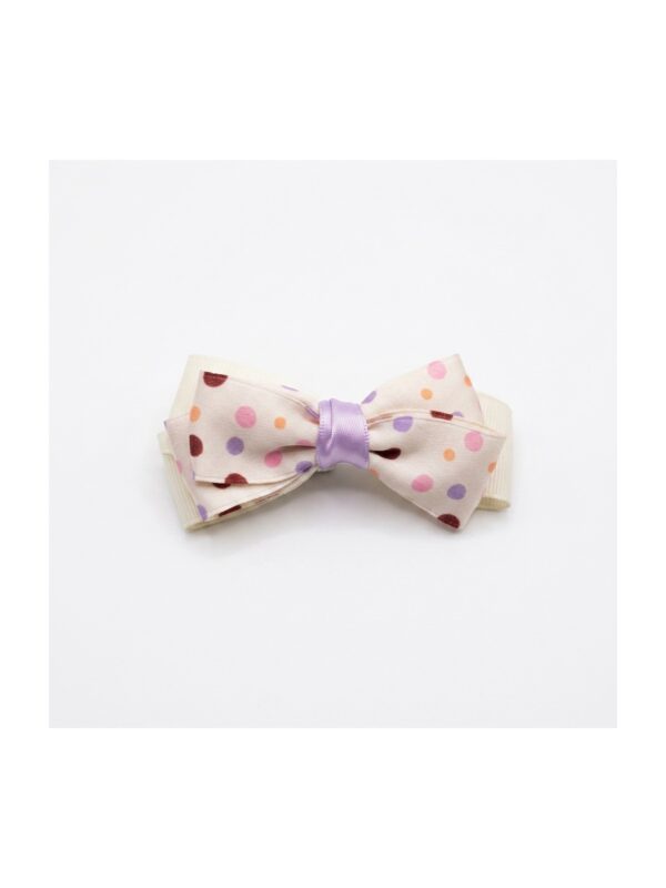 Pastel Confetti Dot Bow