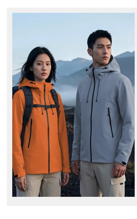 Outdoor workwear shown in the product catalog