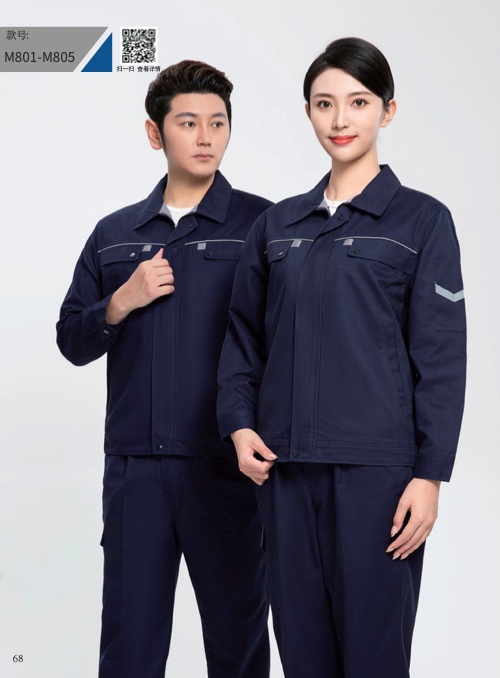 Navy workwear shown in the warehouse catalog